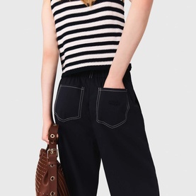 Belted Wide Leg Trousers