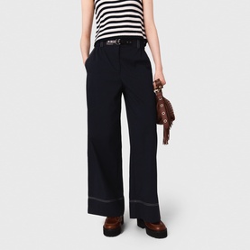 Belted Wide Leg Trousers