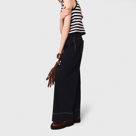 Belted Wide Leg Trousers