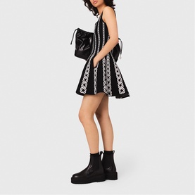 Jacquard Knitted Mini Dress