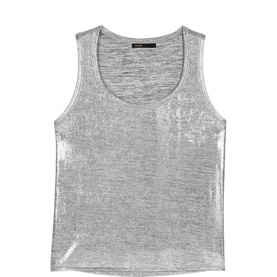 Lam&eacute; Knitted Tank Top