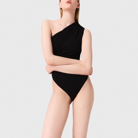 Asymmetric Off The Shoulder Bodysuit