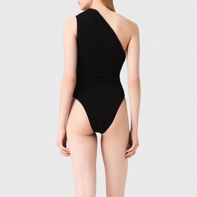 Asymmetric Off The Shoulder Bodysuit