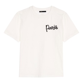 Embroidered Paris Logo T-Shirt