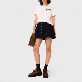 Embroidered Paris Logo T-Shirt