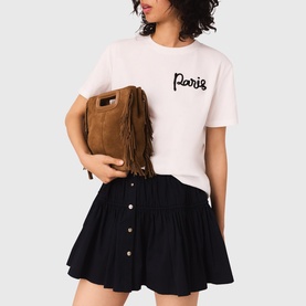Embroidered Paris Logo T-Shirt