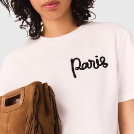 Embroidered Paris Logo T-Shirt