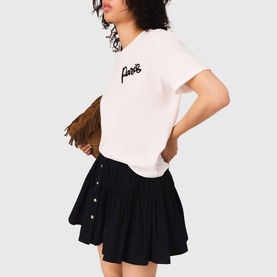Embroidered Paris Logo T-Shirt