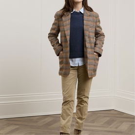 Carlotta Preppy Check Tweed Blazer