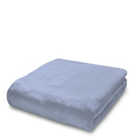 Raschel Velvet Throw Blue