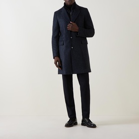 Hyde-Bib-Pad Single Breasted Coat