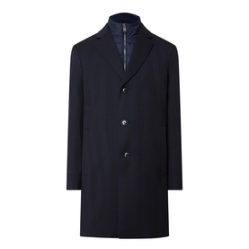 Hyde-Bib-Twill Single Breasted Coat