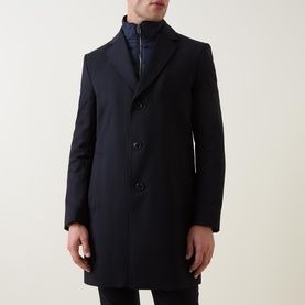 Hyde-Bib-Twill Single Breasted Coat