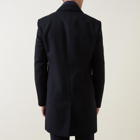 Hyde-Bib-Twill Single Breasted Coat
