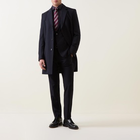 Hyde-Bib-Twill Single Breasted Coat