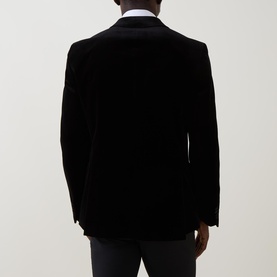 Hutson Single-Breasted Velvet Tuxedo Jacket
