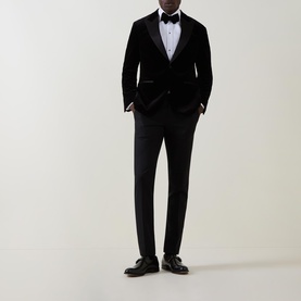 Hutson Single-Breasted Velvet Tuxedo Jacket