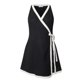 Bound Mini Wrap Dress