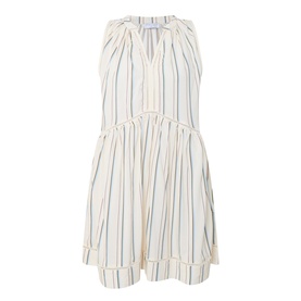 Ladder Striped Mini Dress