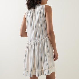 Ladder Striped Mini Dress