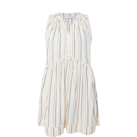 Ladder Striped Mini Dress