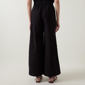 Side Stripe High-Rise Wide Leg Trousers