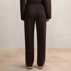 Jemma Premium Interlock Wide Leg Sweatpants
