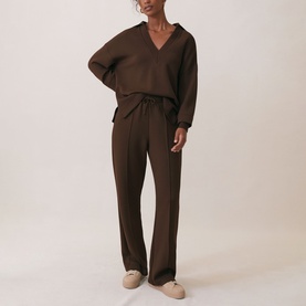 Bernie Drawstring Wide-Leg Track Pants
