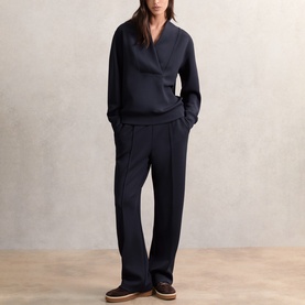Jemma Interlock Wide Leg Sweatpants