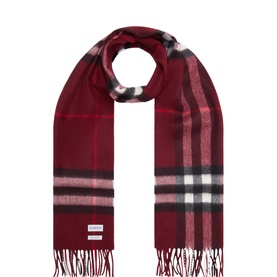 Giant Check Logo Tag Scarf