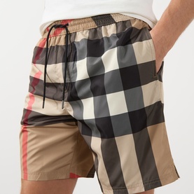 Guildes Check Drawstring Swim Shorts