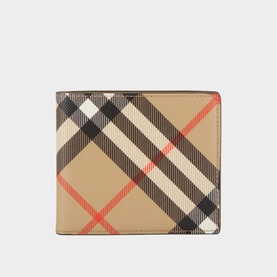 Checked Bifold Wallet
