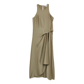 Micah Draped Tuck Flared Dress