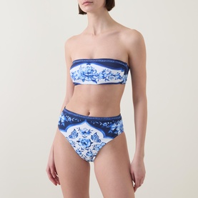 Porcelain Garden High-Rise Bikini Bottoms
