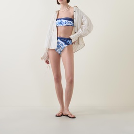 Porcelain Garden High-Rise Bikini Bottoms