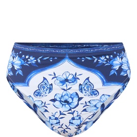 Porcelain Garden High-Rise Bikini Bottoms