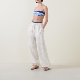 Porcelain Garden Bandeau Bikini Top