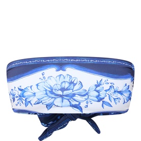 Porcelain Garden Bandeau Bikini Top