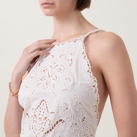 Richilieu Eyelet Mini Dress