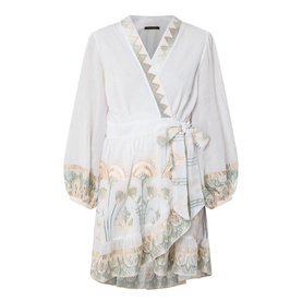 Papyrus Embroidered Belted Mini Dress