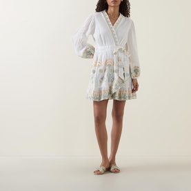 Papyrus Embroidered Belted Mini Dress