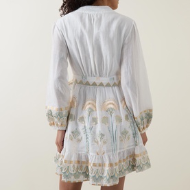 Papyrus Embroidered Belted Mini Dress