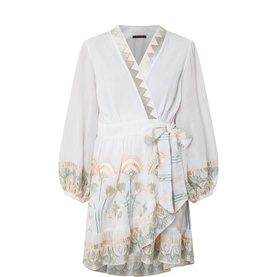 Papyrus Embroidered Belted Mini Dress