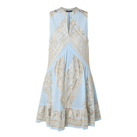Triangle Embroidered Mini Dress