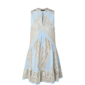 Triangle Embroidered Mini Dress