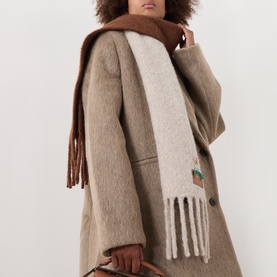 Colour-Block Tassel Scarf