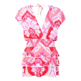 Jess Plunge Frill Mini Dress