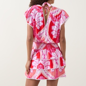 Jess Plunge Frill Mini Dress