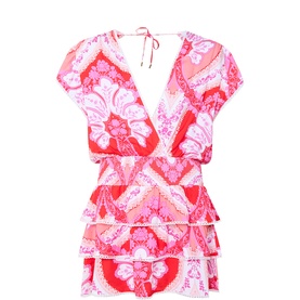 Jess Plunge Frill Mini Dress