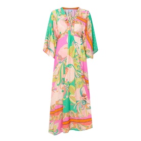 Natalie Carnation Kaftan Dress